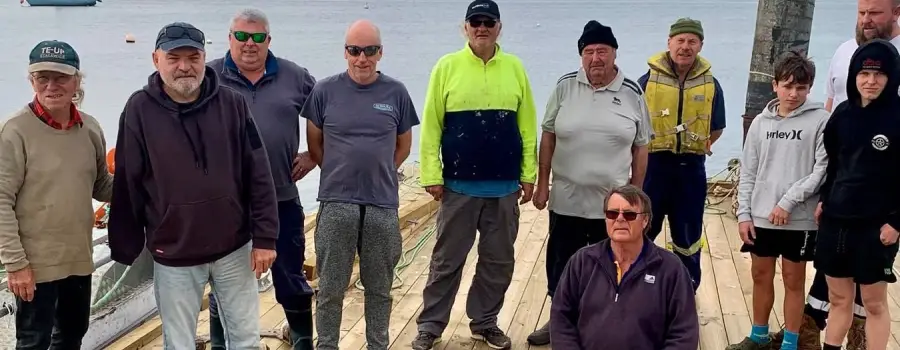 George Town Yacht Club refurbishes pontoon with TasPorts support