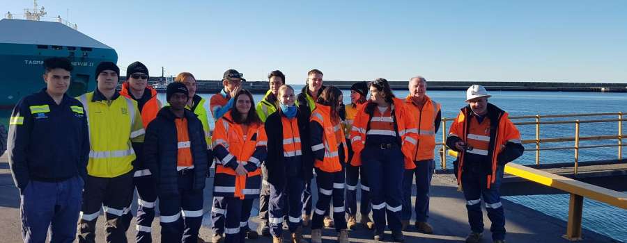 Future Mining Leaders Get Firsthand Look at Port Operations in Burnie