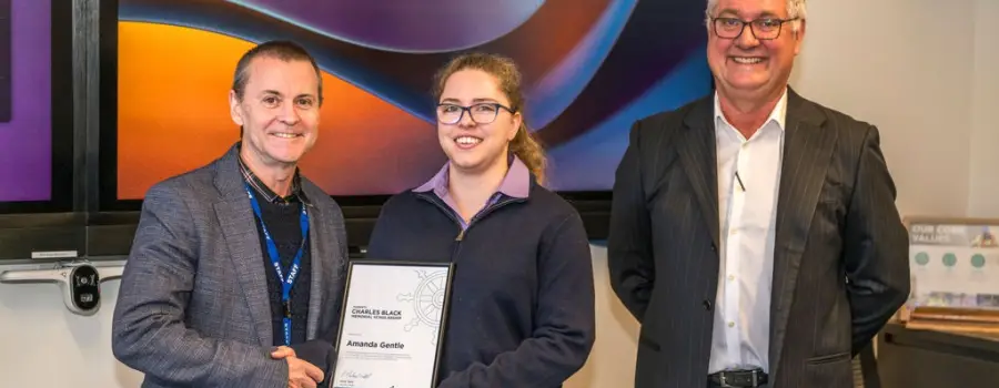 TasPorts Charles Black Scholarship Recipient 2026