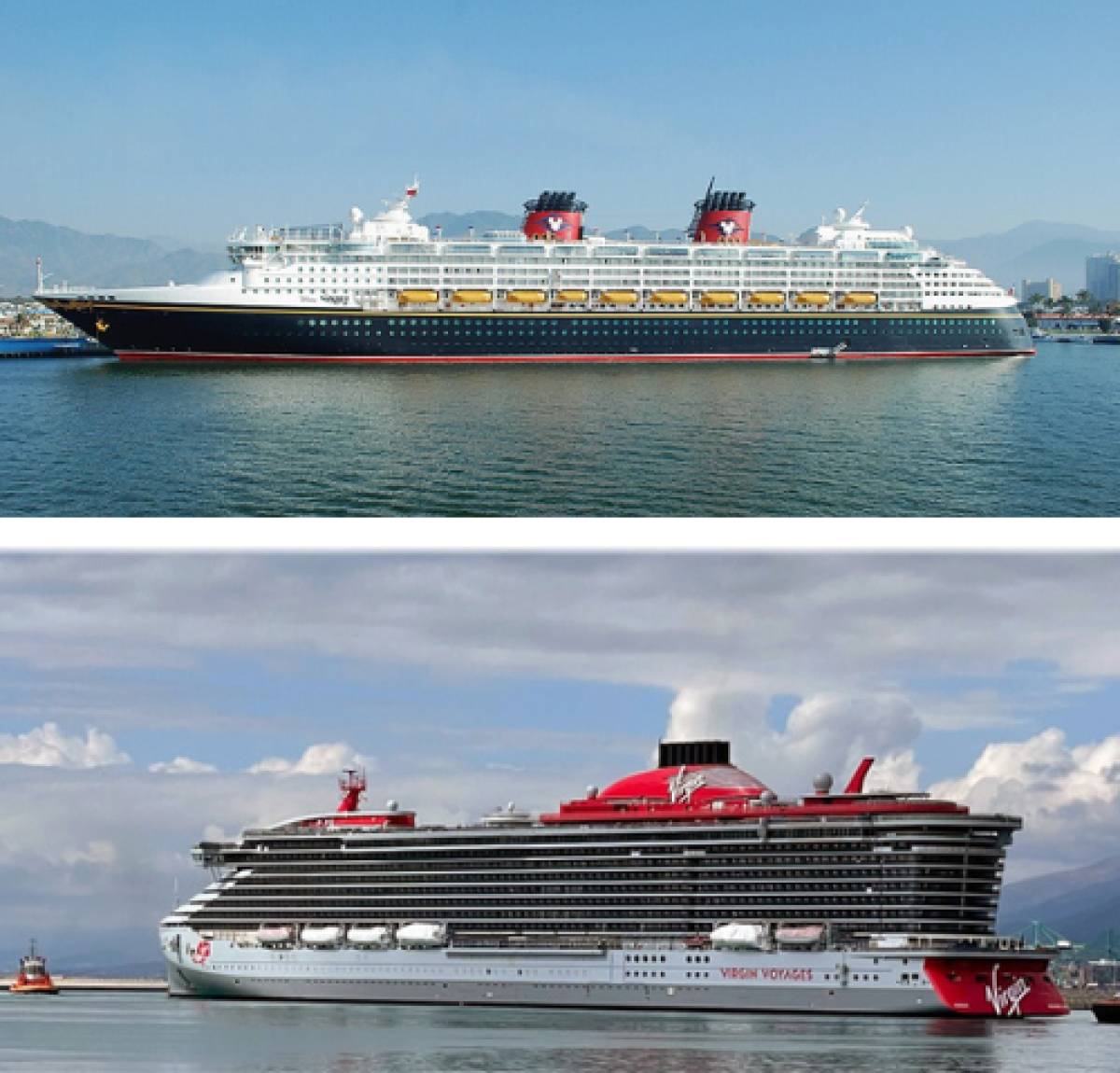 Cruises Disney and Virgin