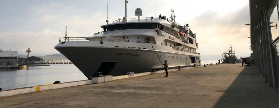 Domestic expedition cruise returns to the Port of Hobart