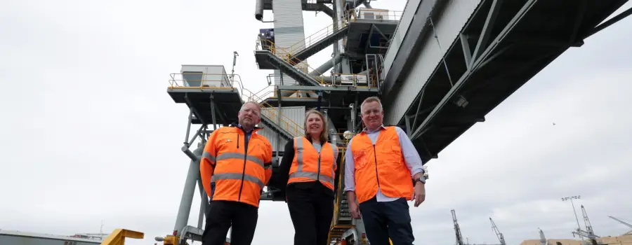 TasRail’s new shiploader officially opened