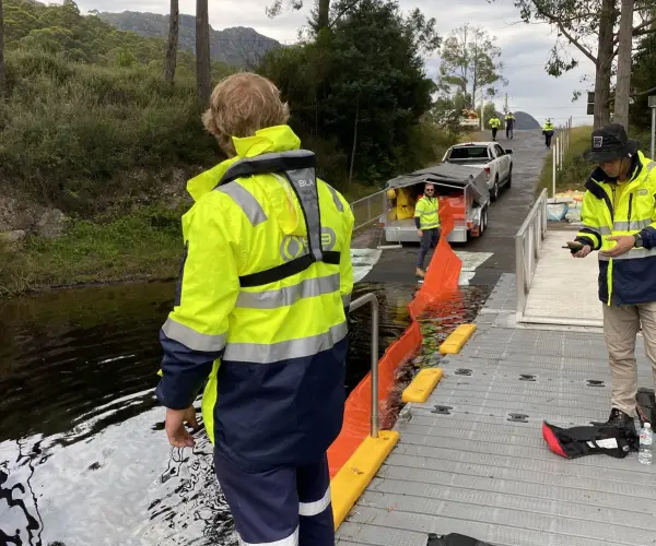 Lake Rosebery oil spill response