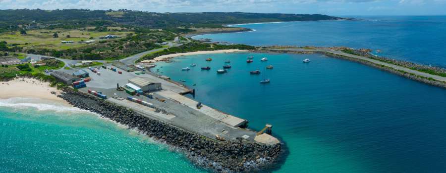 Perishable goods freight service for King Island