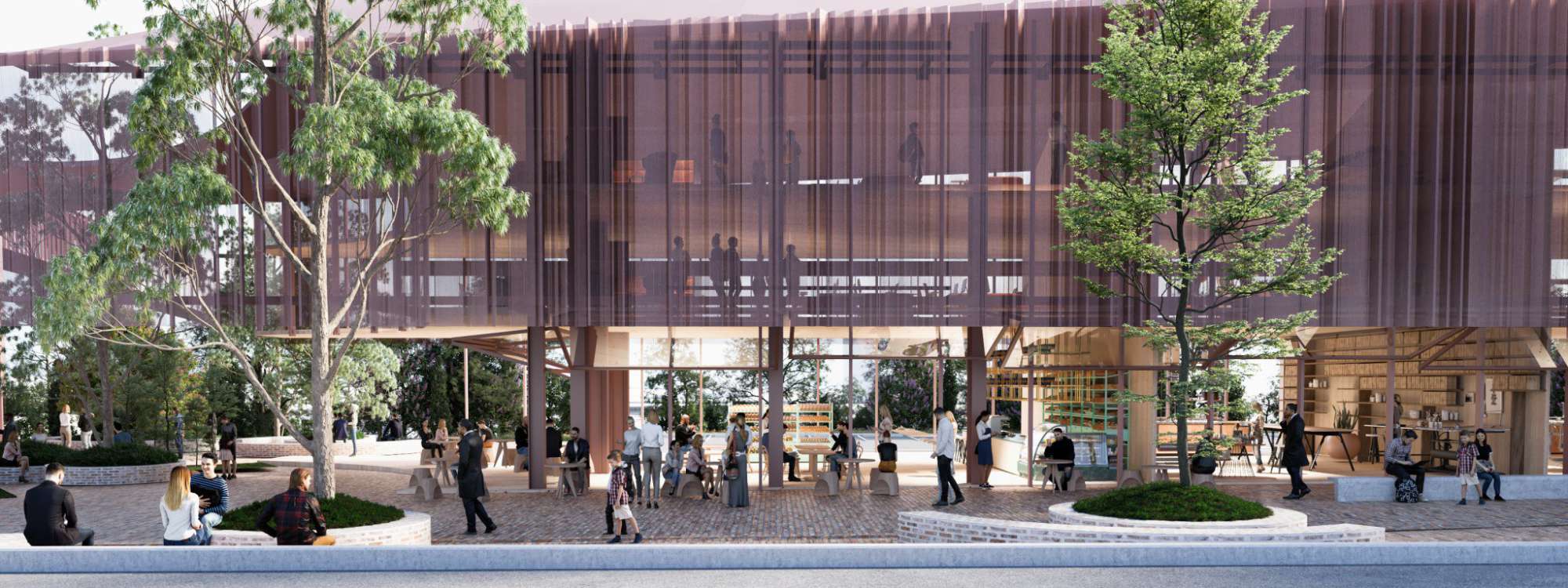 Artist Impression Quay Link Visitor terminal and proposed commercial precinct