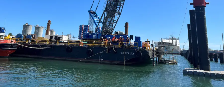 Last leg for new wharf in Devonport