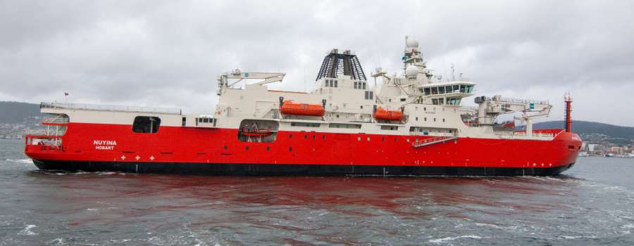 Nuyina - Officially home at the Port of Hobart