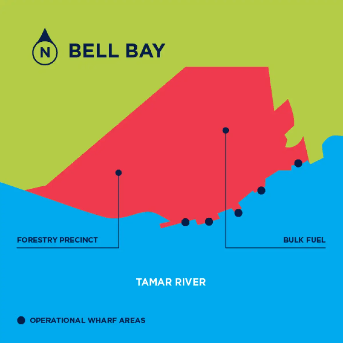 Bell Bay Map 2018